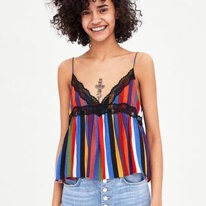 Zara striped tank top
